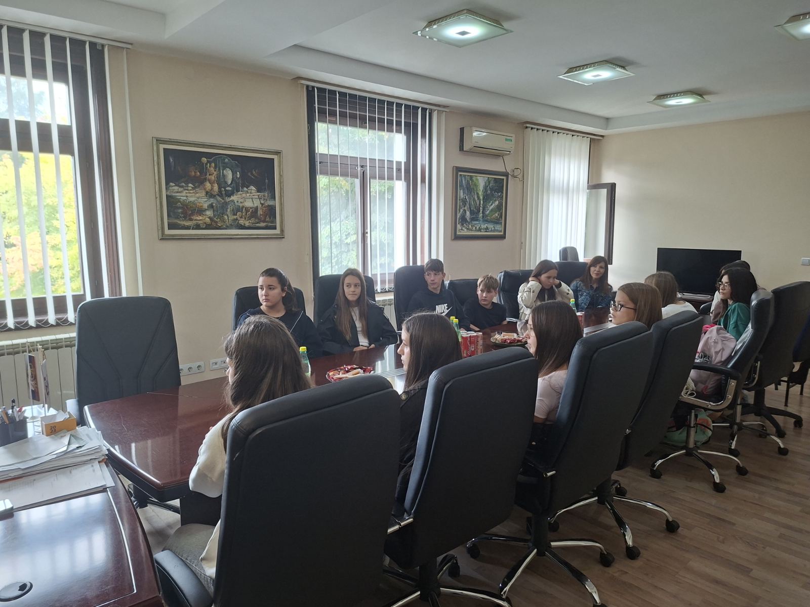 Ученички парламент код председника општине